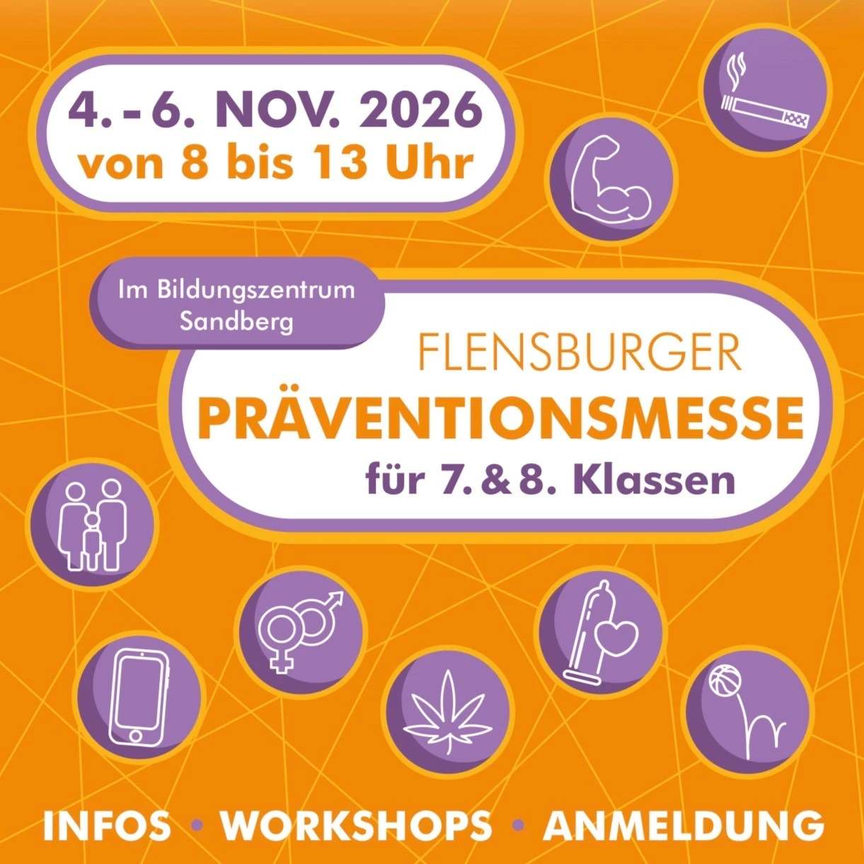Wir sind dabei! An Stand 19 der Präventionsmesse um 11 Uhr findet Ihr uns.